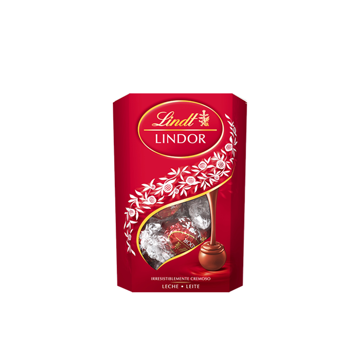UND 8 BOMBONES LINDT CORNET LECHE 200 GR ROJO